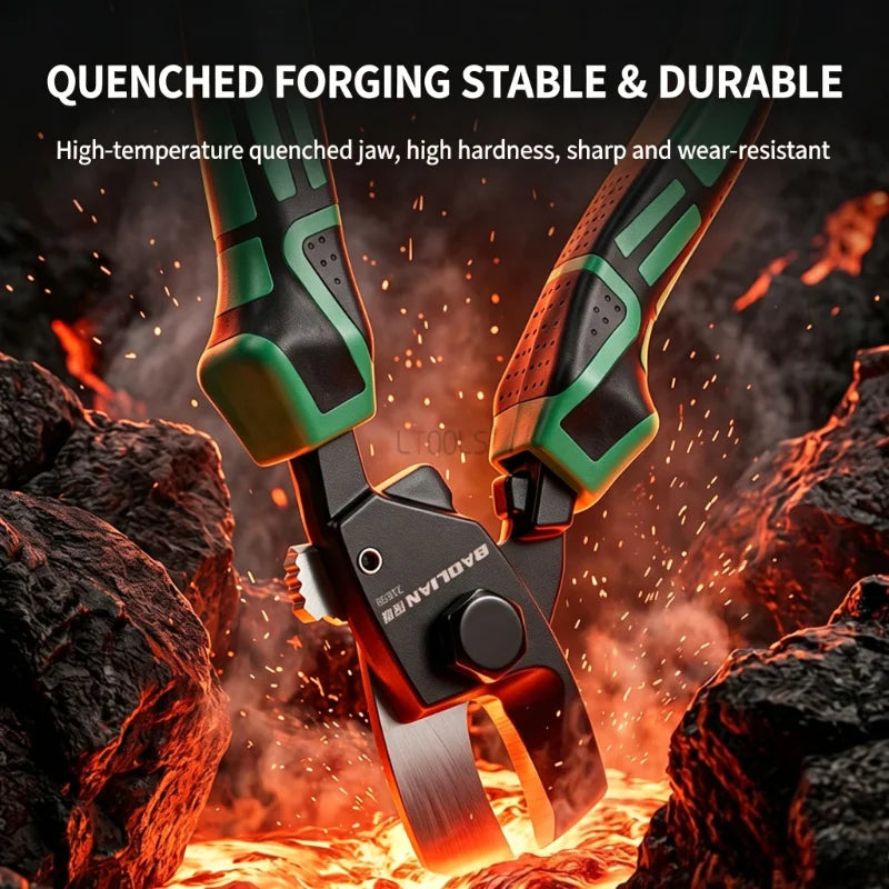 7-Inch Electrician Cable Cutter - Heavy-Duty Manual Wire Cutting Pliers