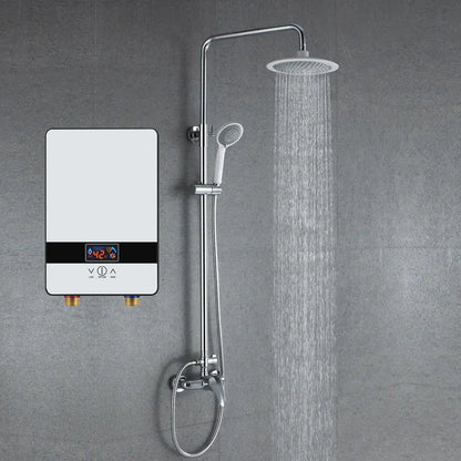 Instant Electric Water Heater 6500W — 220V Thermostat Flow Heater for Bathroom & Kitchen Hot Shower