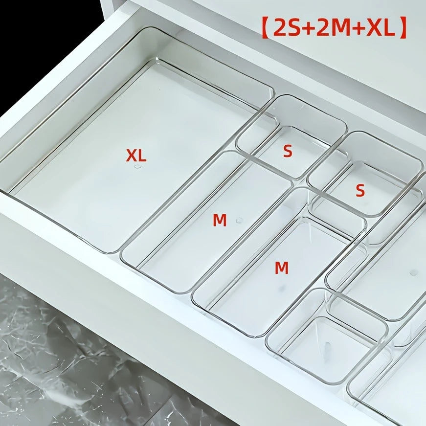 Cosmetic & Stationery Storage Box – Makeup, Office Supplies, Desk & Drawer Organizer for Home