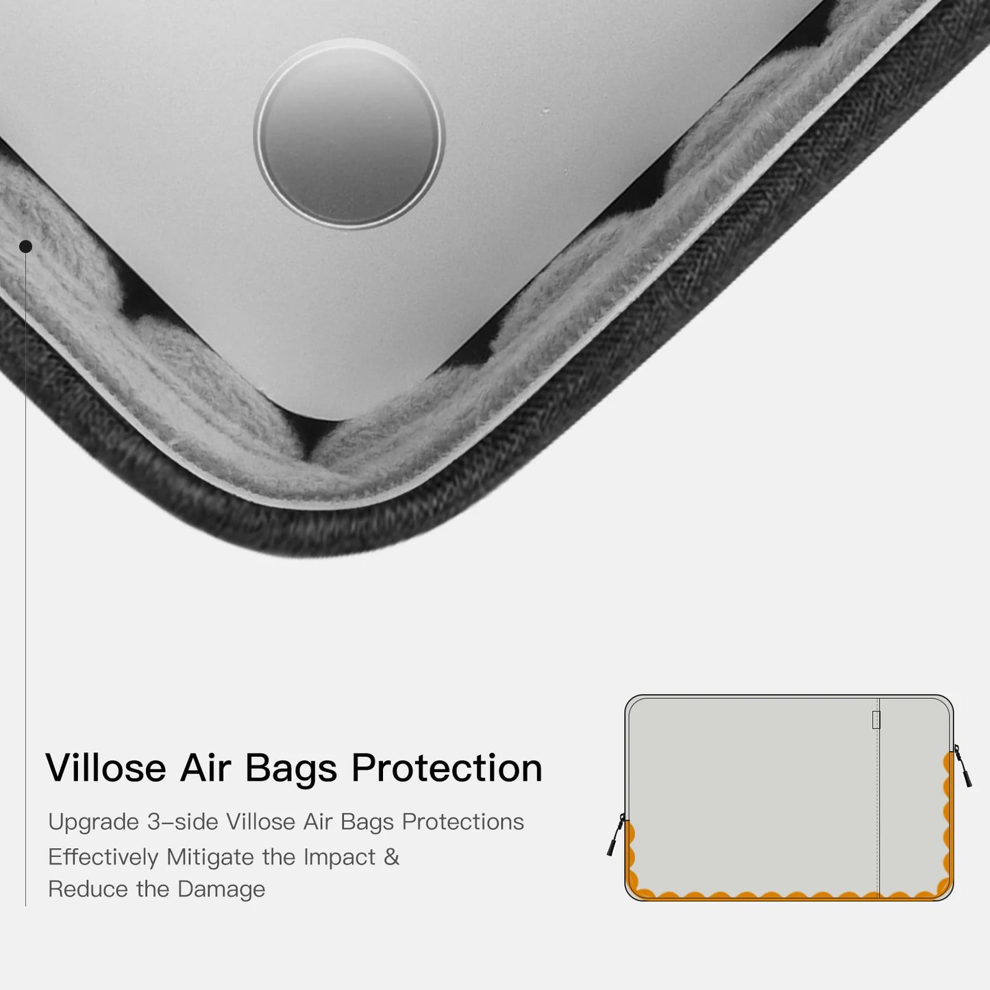 Laptop Sleeve Case Bag - Fits 13-16 Inch MacBook Pro/Air M1 M2, Business Computer Carrying Bag, Protective Shell