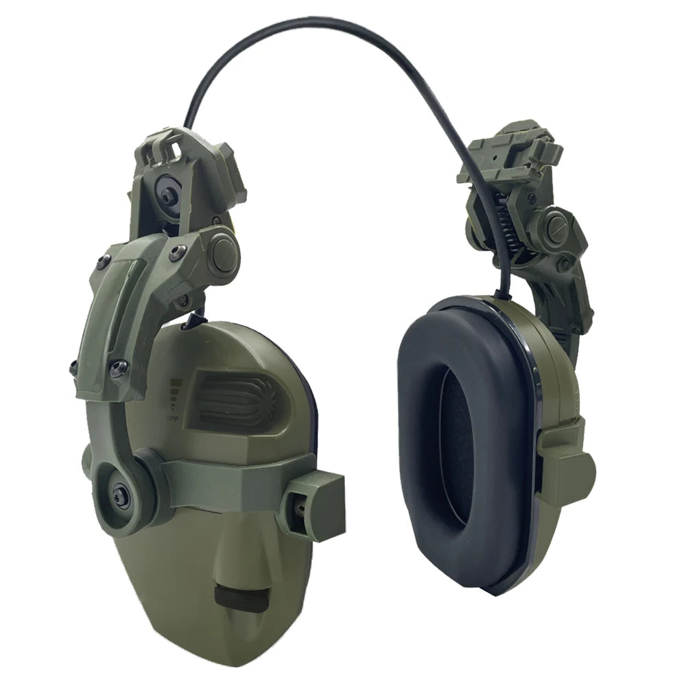 WK Tactical Electronic Shooting Earmuff – New Generation Noise-Reducing Headphones, NRR 23dB Helmet Version