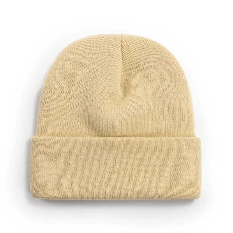 Winter Knit Beanie Hat - Warm Stretch Skull Cap for Boys Girls Adults in Black White Blue Pink & More Colors