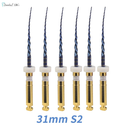 Dental SX-F3 Blue Nitinol Rotary Files – Endodontic Root Canal Engine Tool for Dentistry