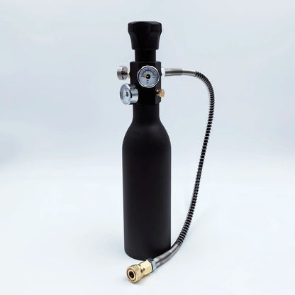 HPA Compressed Air Tank Charging Valve – Scuba Filling Station Hose with Gauge (20in, M18x1.5 or 5/8"-18UNF, 4500Psi/300Bar)
