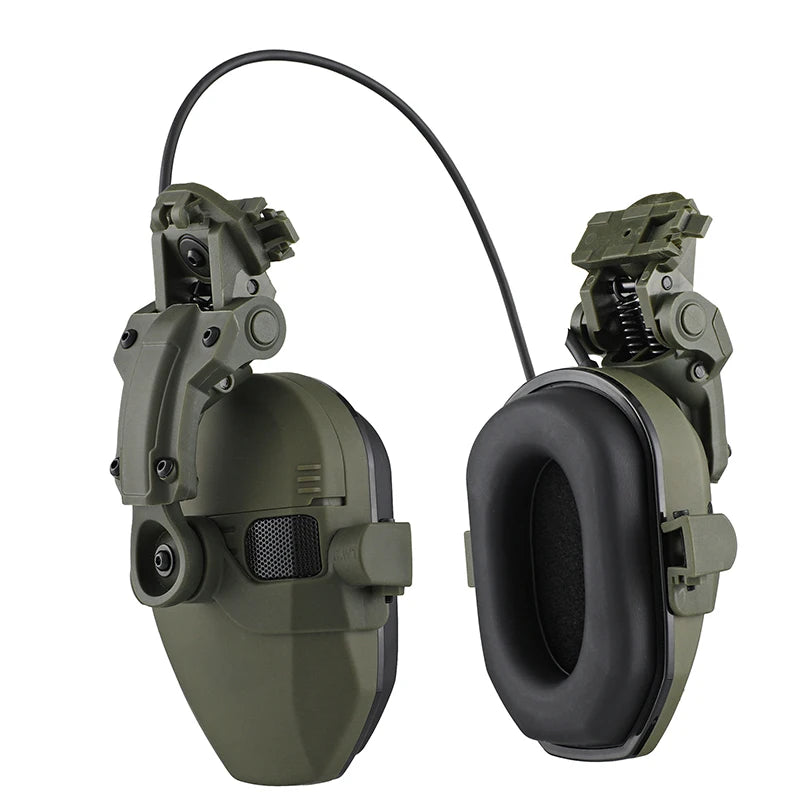 Active Helmet Mounted Earmuffs – Electronic Hearing Protection, Noise Reduction Headphones for Shooting & Hunting