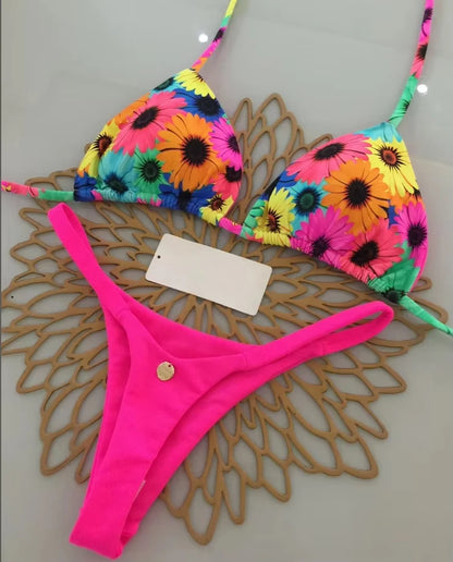 Women’s Leopard Print Bikini Set – Sexy Swimwear for Beach Vacation, Thong Bathing Suit & Summer Beachwear