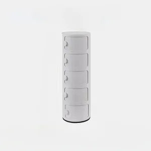 Nordic Round Bedside Table – Mini 2/3/4/5 Layer Cute Storage Cabinet, Creative Living Room & Bedroom Furniture
