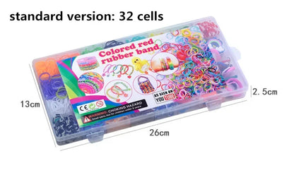 Creative Rainbow Loom Bands Set – Colorful DIY Rubber Bracelet Making Kit for Girls’ Crafts and Birthday Gifts