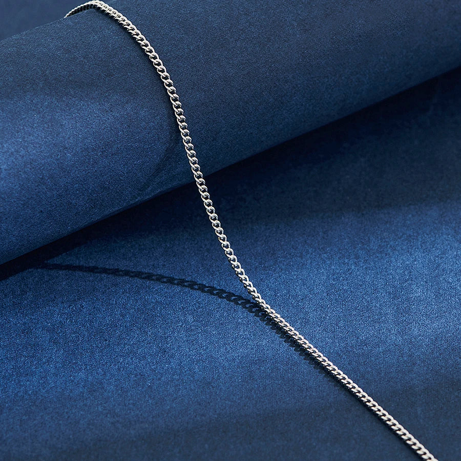 2mm Stainless Steel Link Chain Necklace for Men & Women – Silver & Gold Colors, 14"–30" Adjustable Length