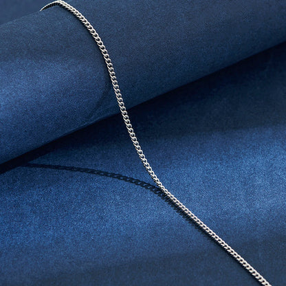 2mm Stainless Steel Link Chain Necklace for Men & Women – Silver & Gold Colors, 14"–30" Adjustable Length