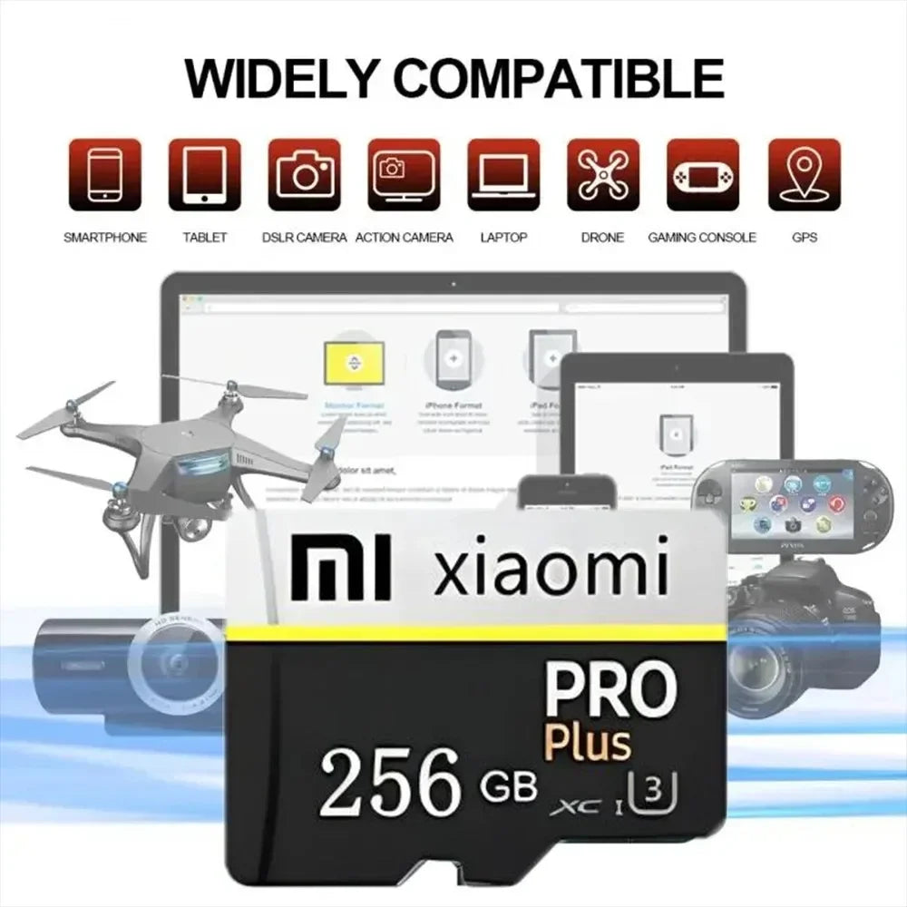 Xiaomi High-Speed SD Memory Card – 128GB, 256GB, 512GB, 1TB, 2TB Class 10 Micro TF Card for Nintendo Switch, PC & Smartphone