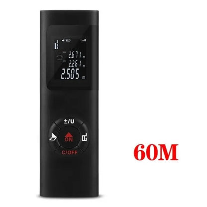 40M/60M Mini Smart Laser Distance Meter | Portable USB Rechargeable Infrared Rangefinder