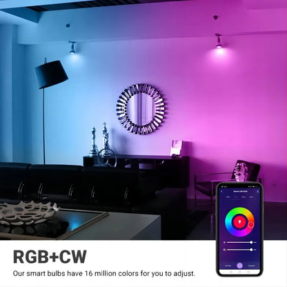 Smart MR16 RGB LED Bulb GU5.3 12V Dimmable Color Changing (16 Million Colors) Alexa Compatible Bi-Pin Light Bulb