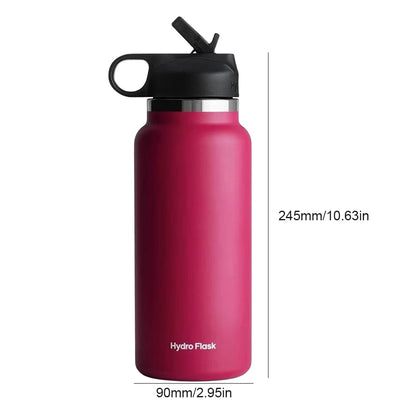 40oz Insulated Water Bottle – Stainless Steel Vacuum Flask, Keeps Drinks Hot & Cold, Flex Cap