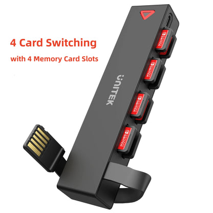 Unitek D1100A Game Card Reader for Nintendo Switch OLED — One-Button Multi-Game Switcher Adapter Accessory