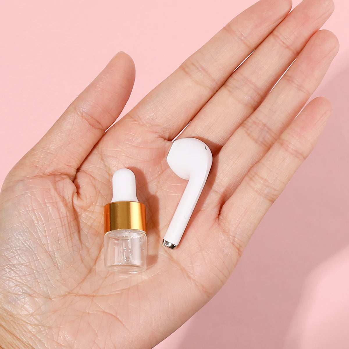 50pcs 1ml Clear Mini Glass Dropper Bottles – Small Essential Oil Sample Bottles with Glass Eye Droppers for Travel