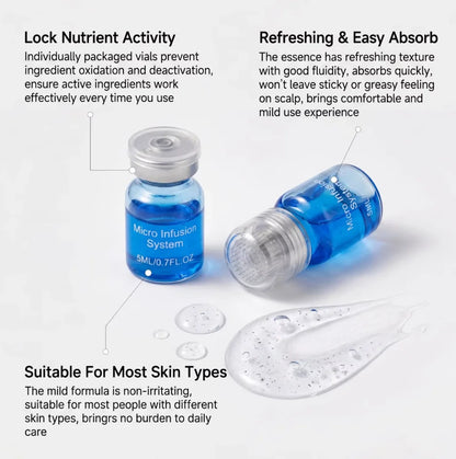 Microneedle Scalp Care Kit - Nourishing Serum & Hair Health Maintenance Tool