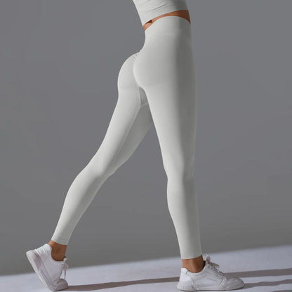 Women's Seamless Yoga Leggings – High Waist Tummy Control, Scrunch Butt Lifting Gym Workout & Outdoor Sports Fitness Pants