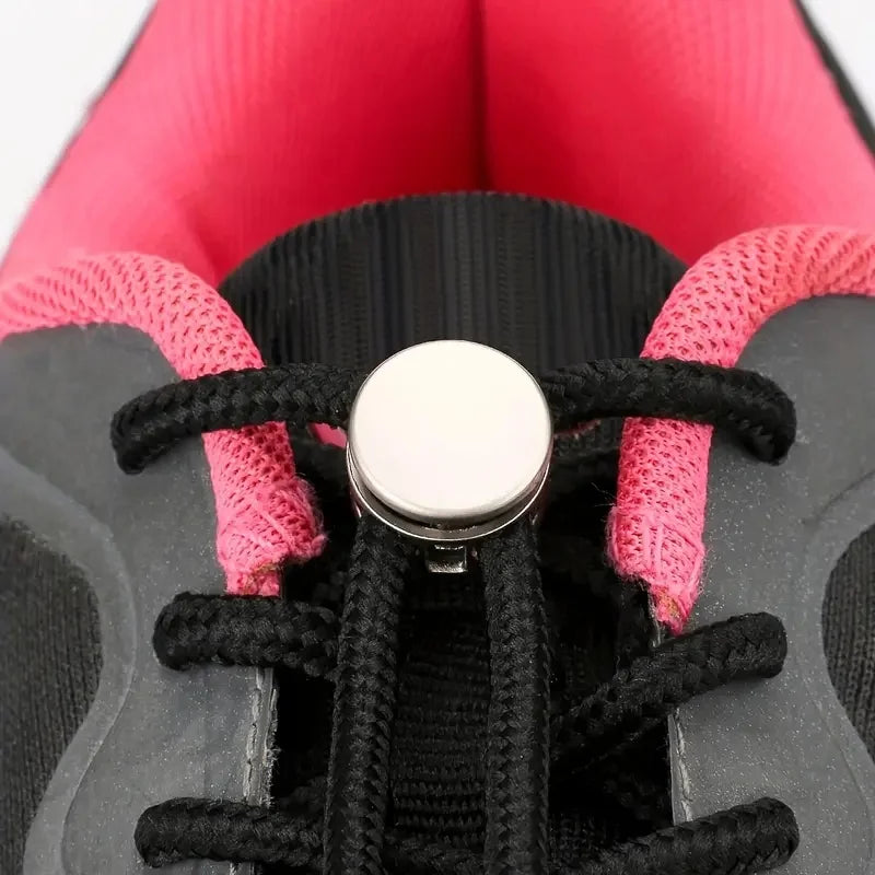 6-Pack No-Tie Shoelace Locks – Spring-Loaded Easy Install Fasteners for Athletic & Casual Shoes, Secure Elastic Lace System