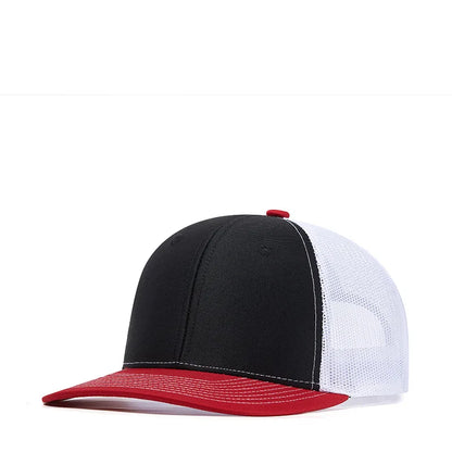 Custom Logo Snapback Hat - Embroidered Mesh Sports Cap for Men & Women, Adjustable Baseball Cap