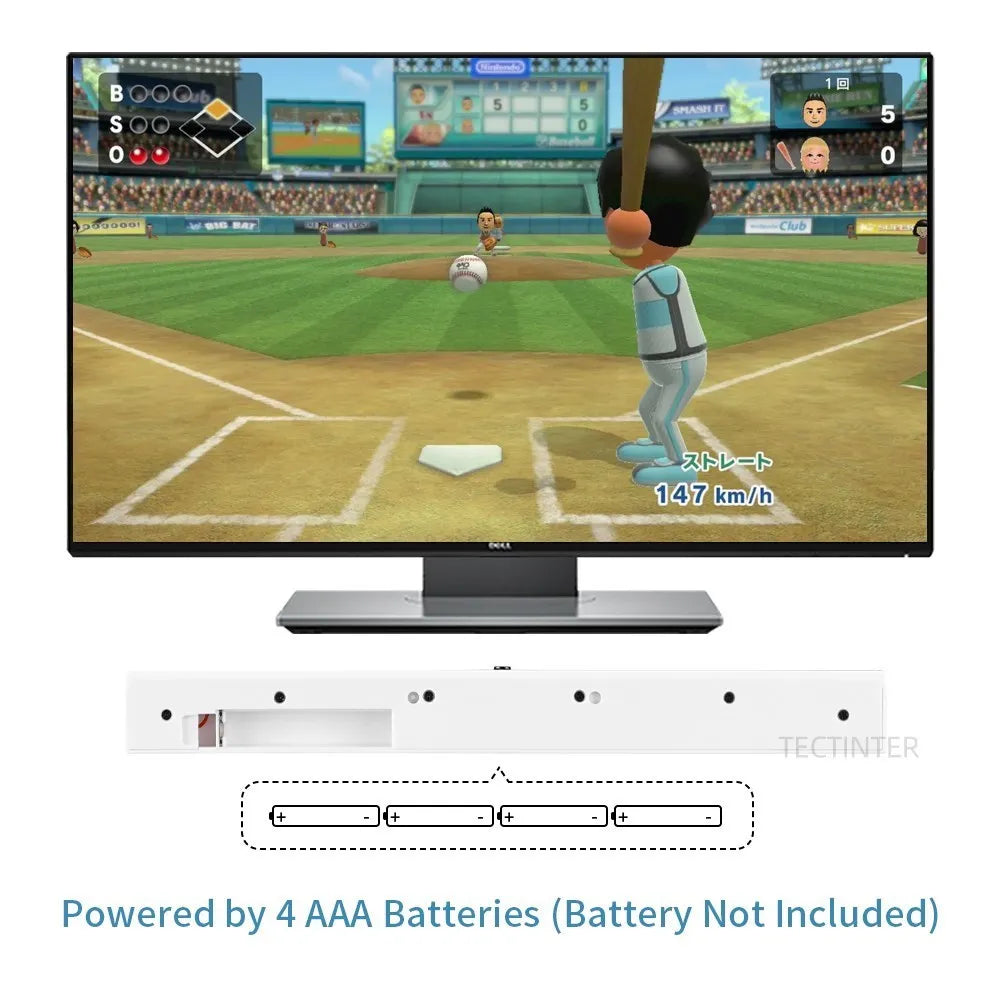 Wireless IR Sensor Receiver Bar for Wii – Infrared Signal Remote Holder with Bluetooth Compatibility