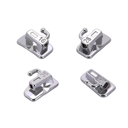 AZDENT 5 Boxes Dental Brackets – Passive Self-Ligating Orthodontic Braces with MIM Monoblock & Buccal Tubes, MBT/Roth 0.022, 345 Hooks