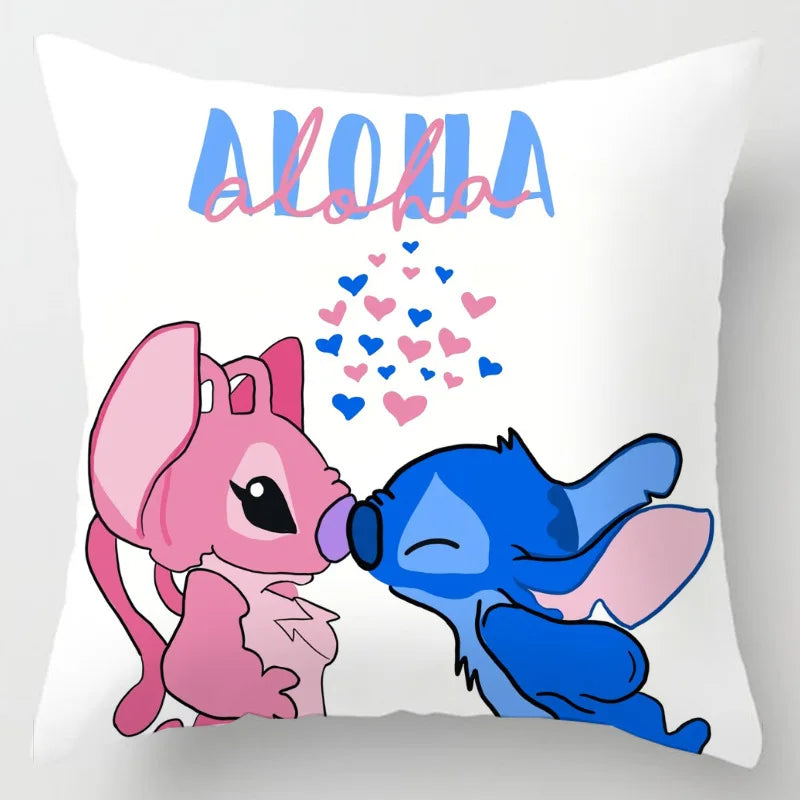 Anime Disney Stitch Double-Sided Print Pillowcase – Kawaii Stitch Pillow for Kids’ Room Decoration & Gifts