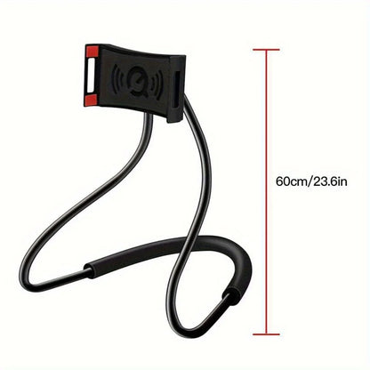 Flexible Mobile Phone Holder – 360° Neck Hanging Stand for Bed, Fits iPhone, Xiaomi, Samsung, Lazy Necklace Bracket