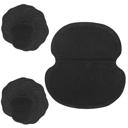 60pcs Underarm Sweat Pads – Non‑Woven Fabric Clothing Pads for Sweat Protection, Black