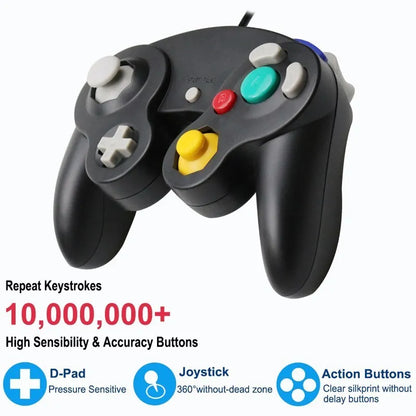 USB Wired Game Controller for Nintendo Switch, GameCube NGC/GC Port, PC – Switch Gaming Accessory
