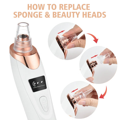 3-Mode Blackhead Remover Vacuum – Facial Pore Cleaner & Dead Skin Removal Beauty Tool
