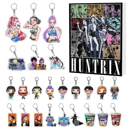 Kpop Demon Hunters Advent Calendar Blind Box — Rumi, Mira, Zoey, Tiger — 24-Day Christmas Countdown Gift