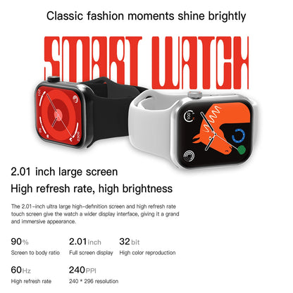 SIMSONLAB Smartwatch — Bluetooth Call, Music & Camera Control, Heart Rate Monitor, Multi-Sport Modes for Men & Women, Android & iOS