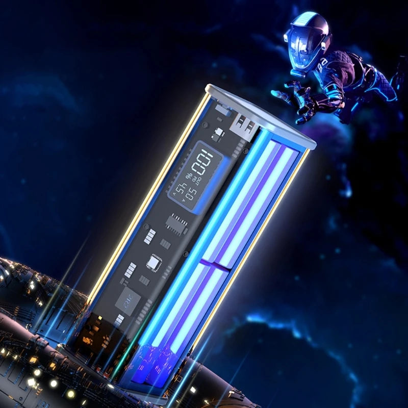 Professional 22.5W DIY Battery Charger Case – PD Fast Charging Box for 8PCS 18650 Polymer 20000mAh Battery