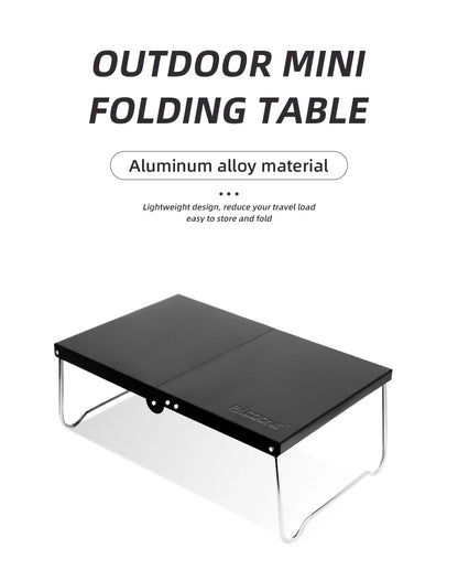 Portable Foldable Camping Table – Ultralight MDF Mini Coffee Table for Outdoor Hiking & Picnic Use