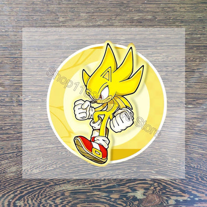 Sonic Cartoon Iron-On Patches – DIY Heat Transfer Anime Stickers for Clothing & Custom T-Shirts