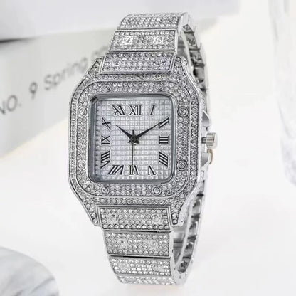 Luxury Silver Stainless Steel Quartz Watch for Men – Dainty Business Casual Wristwatch