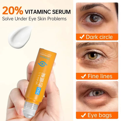 Anti-Dark Circle Eye Serum — Retinol Oil for Wrinkle Removal, Firming, Eye Bag Reduction, Fine Line Fading & Brightening Korean Eye Care