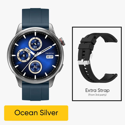 Global Version realme Watch S2 – 1.43'' AMOLED Smartwatch, 20-Day Battery, AI Engine, IP68 Waterproof