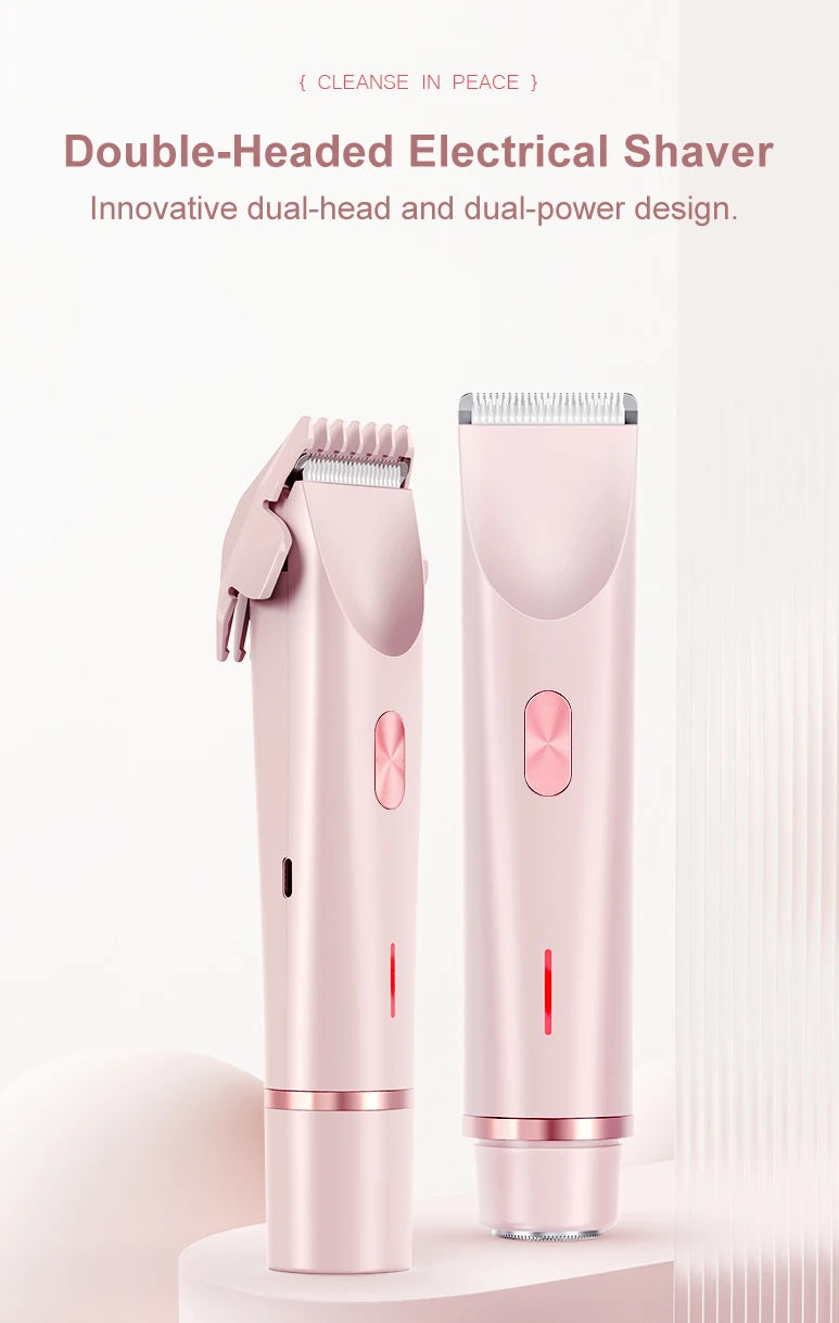 Electric Razor for Women – Painless Facial Epilator & Body Hair Trimmer for Mustache, Legs, Bikini, and More