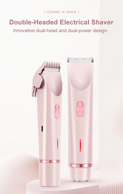 Electric Razor for Women – Painless Facial Epilator & Body Hair Trimmer for Mustache, Legs, Bikini, and More