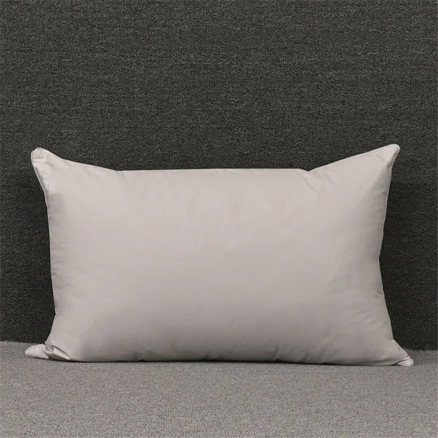 100% White Goose Feather Pillow – Five-Star Hotel Quality, Orthopedic & Memory Support, Single Size for Healthy Sleep