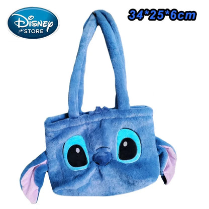 Disney Stitch Plush Backpack – Large-Capacity Cartoon School Bag for Kids & Kindergarten Gift