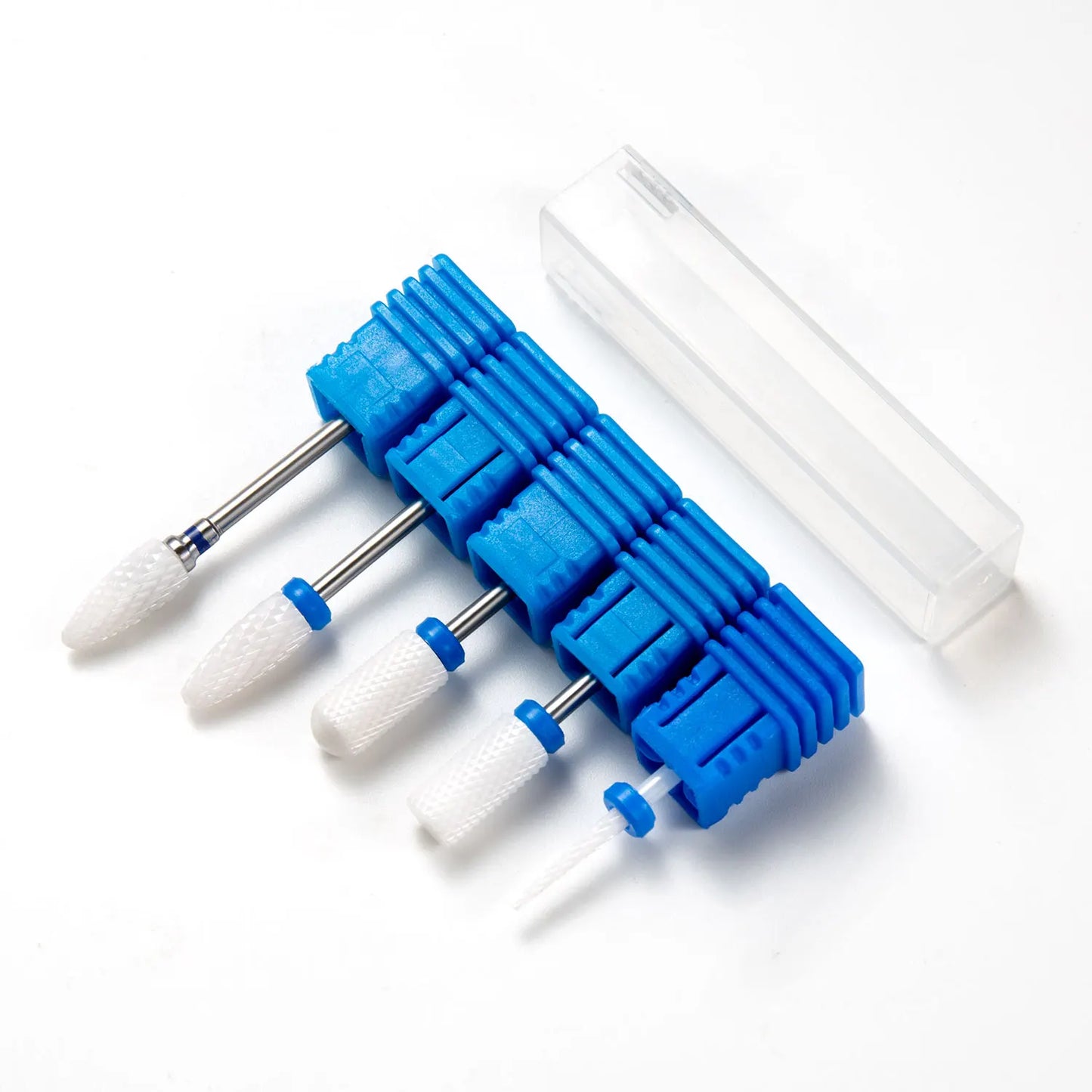 5PCS Ceramic Nail Drill Bit Set - Electric Milling Cutter Bits for Manicure & Pedicure Nail Machine Accessories