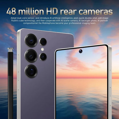 Global Vision S25 Ultra 5G Smartphone – Android 12, 8GB RAM, 512GB ROM, 6.8" 1920x1080 HD, Dual 24+48MP Cameras, 4/5G Mobile Phone
