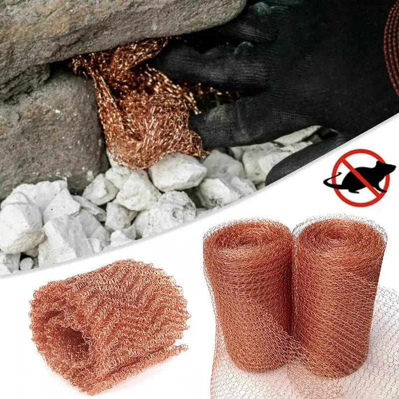 Copper Wire Mesh Signal Shielding Net: Protects Against Pests & Rodents, Decorative Garden Netting - Available in Various Lengths