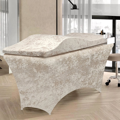Lash Mattress and Cover – Wave Memory Foam Beauty Salon Lash Bed, Curved Topper for Eyelash Foam Spa
