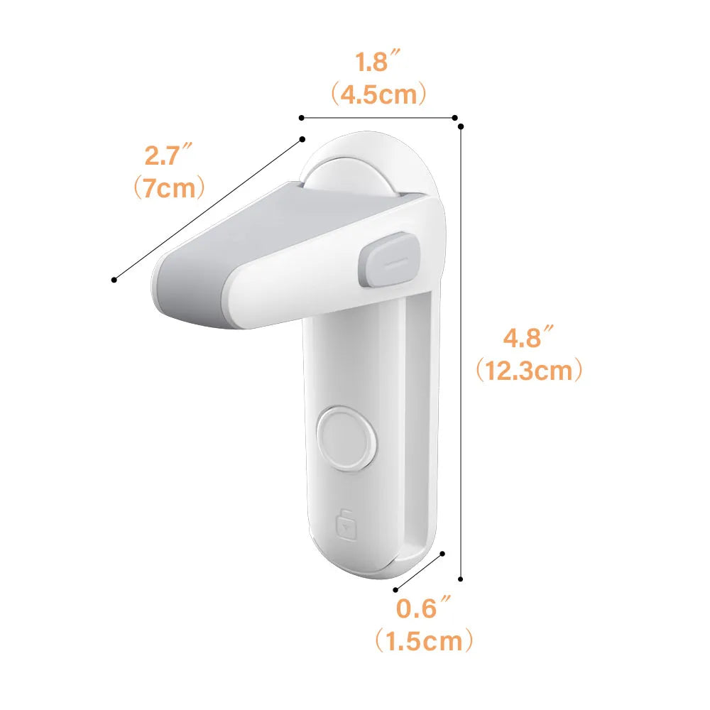 SAFELON 2 Pack Door Lever Locks - Childproof and Petproof Door Handle Safety Locks for Toddlers and Babies