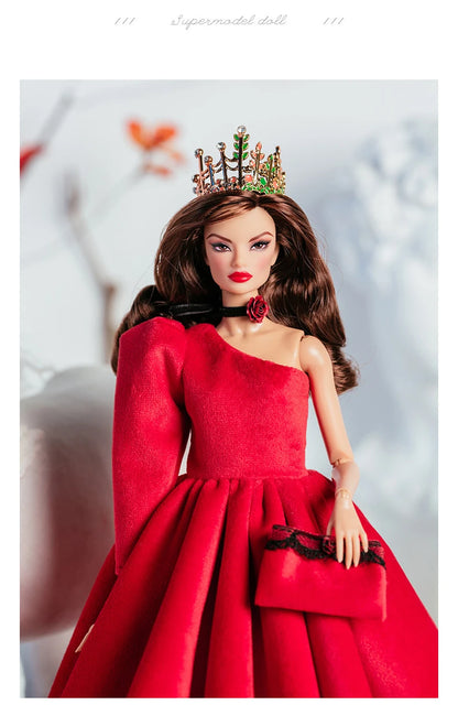 32cm Supermodel Doll Clothes Set — Fashion Evening Dress & Accessories for DIY Toys & Collector Gift