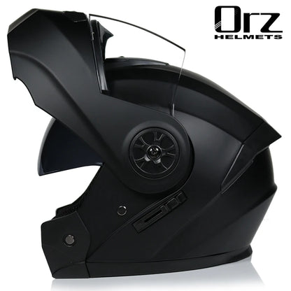 Dual Lens Full Face Motorcycle Helmet - Racing Downhill Motorbike Protective Safety Helmet Gear